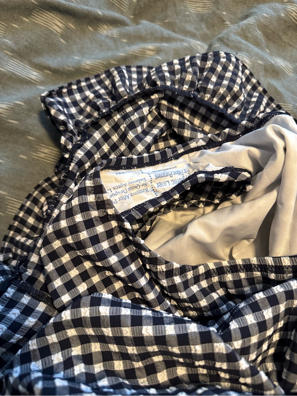 J. Crew Gingham Swim Dress size 10 NWT - Picture 6 of 9